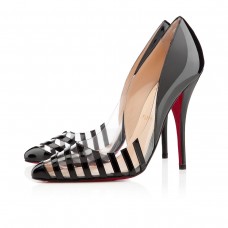 Christian Louboutin Pivichic pvc 100mm szpilki czarne