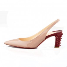 Christian Louboutin Lemer 40mm Slingbacks Nude Christian Louboutin Lemer 40mm Slingbacks Nude