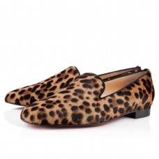 Mokasyny Christian Louboutin Henriette w panterkę