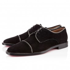 Mokasyny Christian Louboutin Bruno Zip Loafers Black Mokasyny Christian Louboutin Bruno Zip Loafers Black