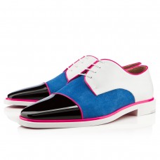 Mokasyny Christian Louboutin Bruno Orlato w kolorze czarnym/szafirowym Mokasyny Christian Louboutin Bruno Orlato w kolorze czarnym/szafirowym