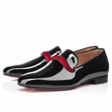 Mokasyny Christian Louboutin Watson czarno-czerwone