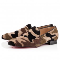 Mokasyny Christian Louboutin Mercenaire w kamuflażu
