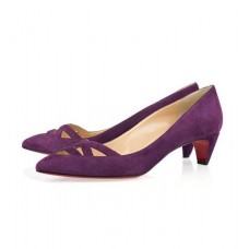 Szpilki Christian Louboutin Manue 40 mm fioletowe
