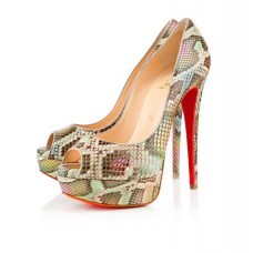 Christian Louboutin Lady 140mm Peep Toe Pumps Multicolor Christian Louboutin Lady 140mm Peep Toe Pumps Multicolor