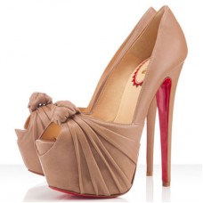 Christian Louboutin Lady Gres 160mm Peep Toe Pumps Beige Christian Louboutin Lady Gres 160mm Peep Toe Pumps Beige