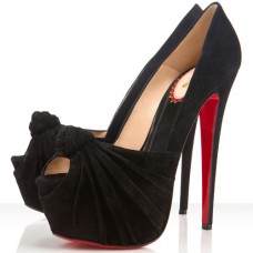 Christian Louboutin Lady Gres 160mm Peep Toe Pumps Black Christian Louboutin Lady Gres 160mm Peep Toe Pumps Black