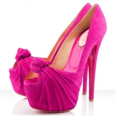 Czółenka Christian Louboutin Lady Gres 160 mm z odkrytymi palcami Framboise