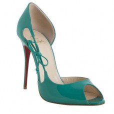 Christian Louboutin Delico 100mm Peep Toe Pumps Jade Christian Louboutin Delico 100mm Peep Toe Pumps Jade