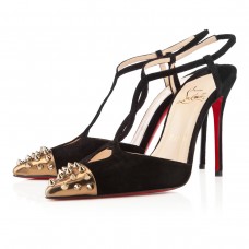 Christian Louboutin Geotistrap 100mm Szpilki Czarno-Brązowe