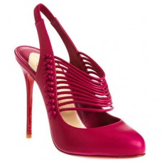Christian Louboutin Mille Cordes 100mm Slingback Red Christian Louboutin Mille Cordes 100mm Slingback Red