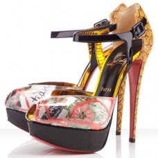 Sandały Christian Louboutin No.299 140mm wielokolorowe Sandały Christian Louboutin No.299 140mm wielokolorowe