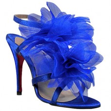Sandały Christian Louboutin Petal 70mm niebieskie Sandały Christian Louboutin Petal 70mm niebieskie