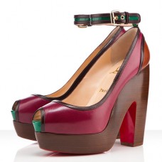 Christian Louboutin Minimi 140mm Peep Toe Pumps Bordeaux Christian Louboutin Minimi 140mm Peep Toe Pumps Bordeaux
