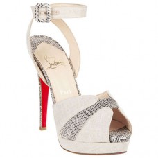 Sandały Christian Louboutin Double Moc 120mm Taupe Sandały Christian Louboutin Double Moc 120mm Taupe
