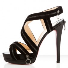 Sandały Christian Louboutin Trailer 140 mm, czarne