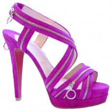 Sandały Christian Louboutin Trailer 140 mm fioletowe