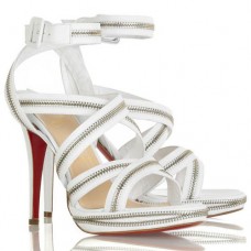 Sandały Christian Louboutin Rodita 120mm białe