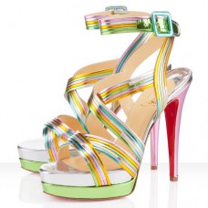 Sandały Christian Louboutin Meteorita 140mm wielokolorowe Sandały Christian Louboutin Meteorita 140mm wielokolorowe