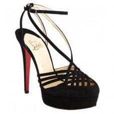 Sandały Christian Louboutin Tres Francaise 140 mm czarne