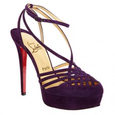 Sandały Christian Louboutin Tres Francaise 140 mm fioletowe Sandały Christian Louboutin Tres Francaise 140 mm fioletowe