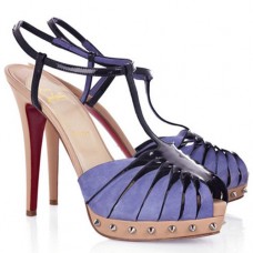 Sandały Christian Louboutin Zigounette 140 mm fioletowe Sandały Christian Louboutin Zigounette 140 mm fioletowe