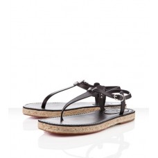 Sandały Christian Louboutin Hovercraft w kolorze czarnym